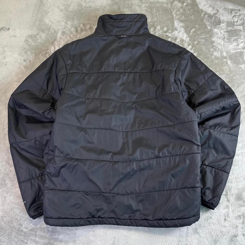 Columbia Omni Heat Puffer Jacket Black Insulated Zip Up Coat Mens Medium - Picture 2 of 7